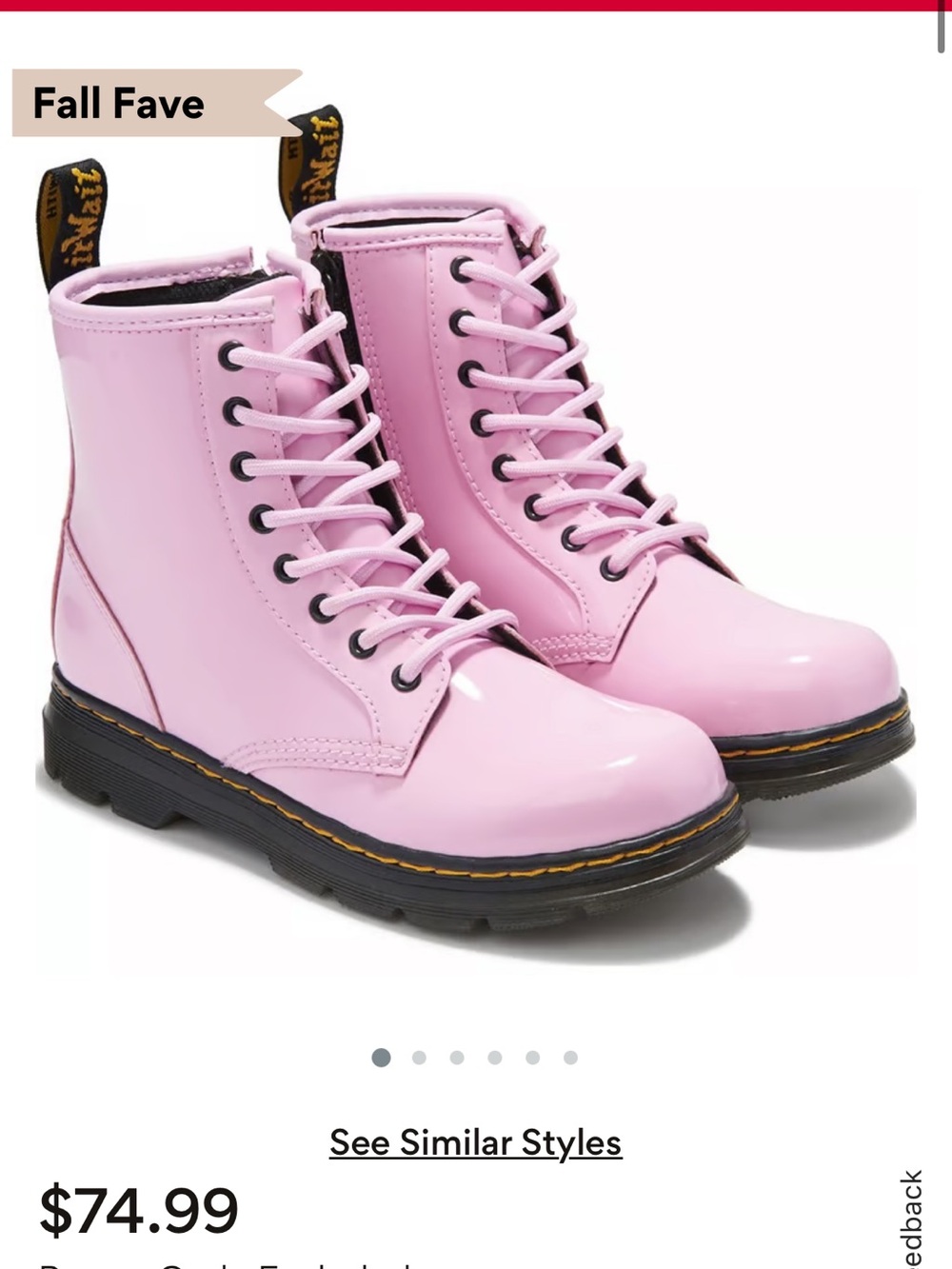 Dr. Martens Aprile Combat Lace Up Boot
